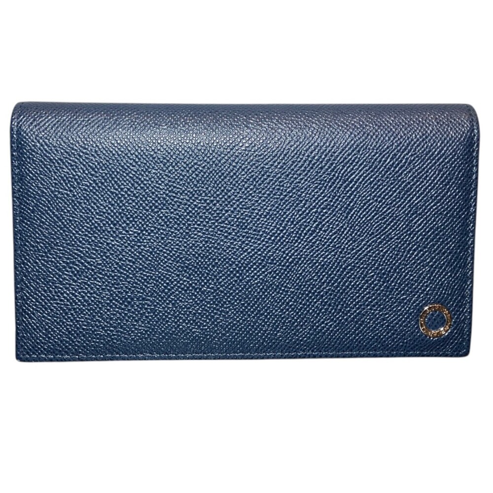 Bulgari BVLGARI Man Flap Wallet Bi-fold Leather 288259